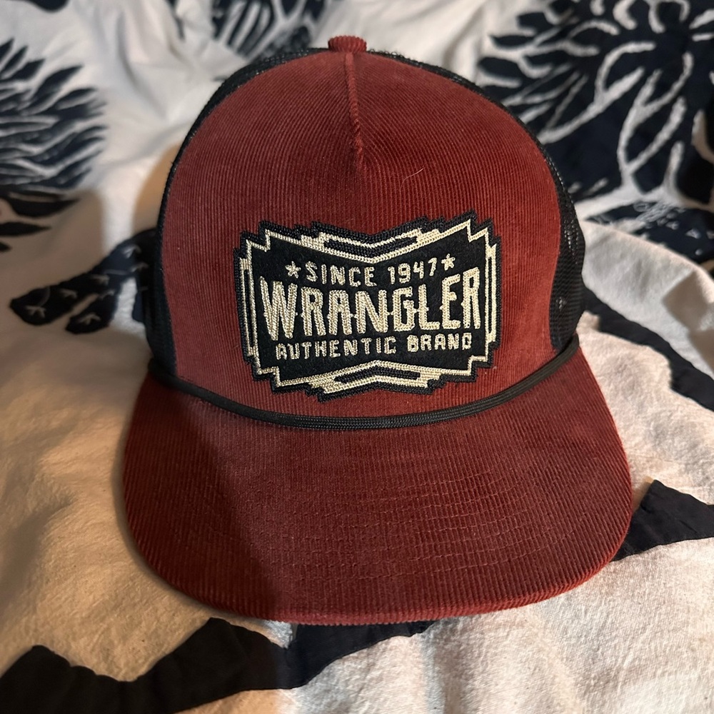 Wrangler Red and Black Cap